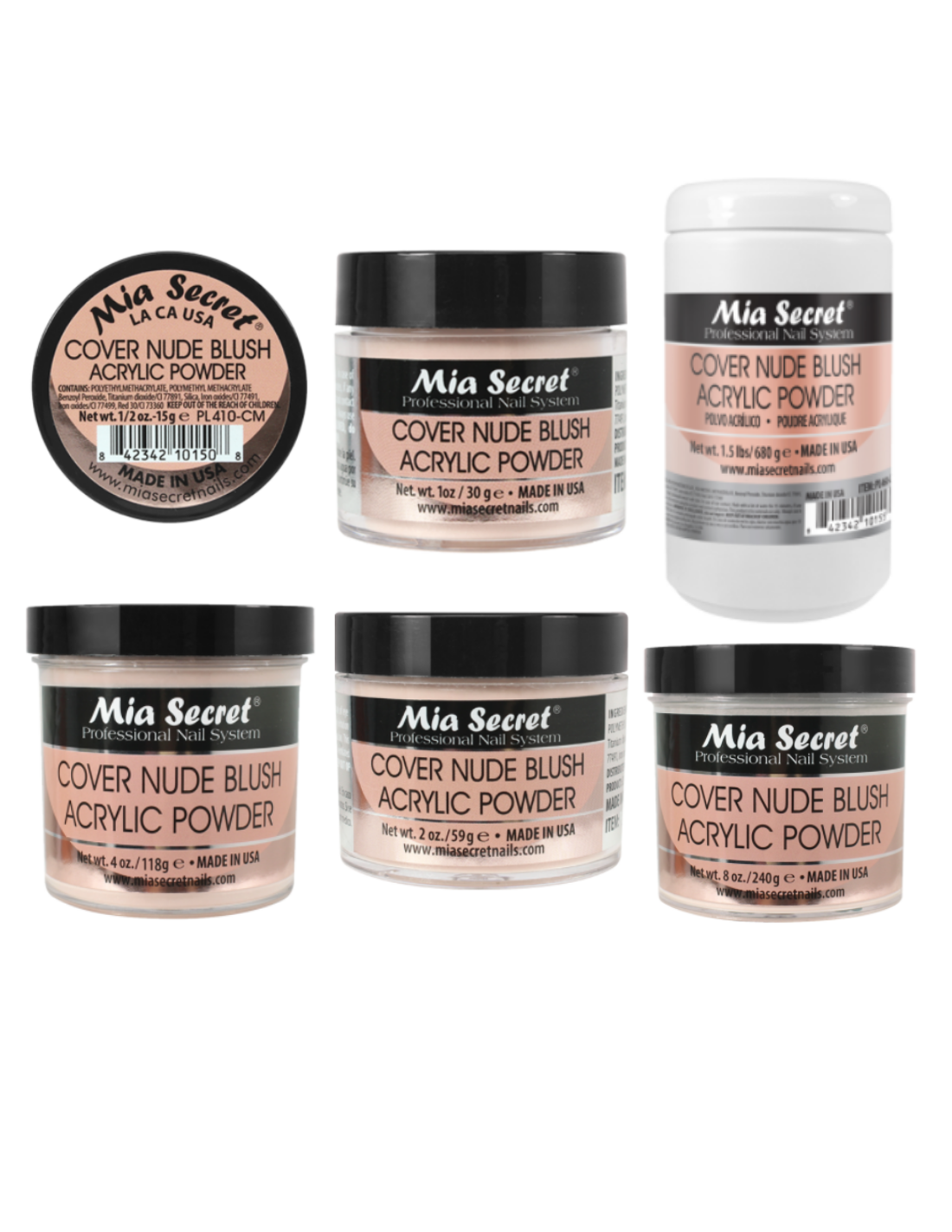 Acrylic powder cover nude blush 57gr